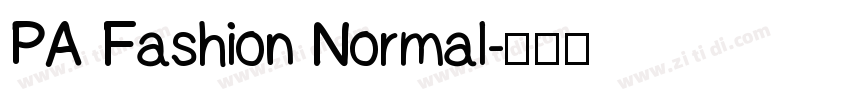 PA Fashion Normal字体转换